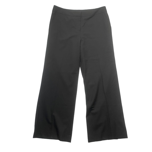 Lafayette 148 8 Black Straight Dress Pants Wool Pockets Pockets - Picture 5 of 7